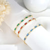 Women's Brass Plated Stacked Three-layer Color Bracelet