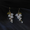 White Orchid Earrings Silver Elegant And Gentle