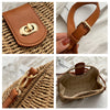 Women's Bags Fashion Straw Clash Color Handbag