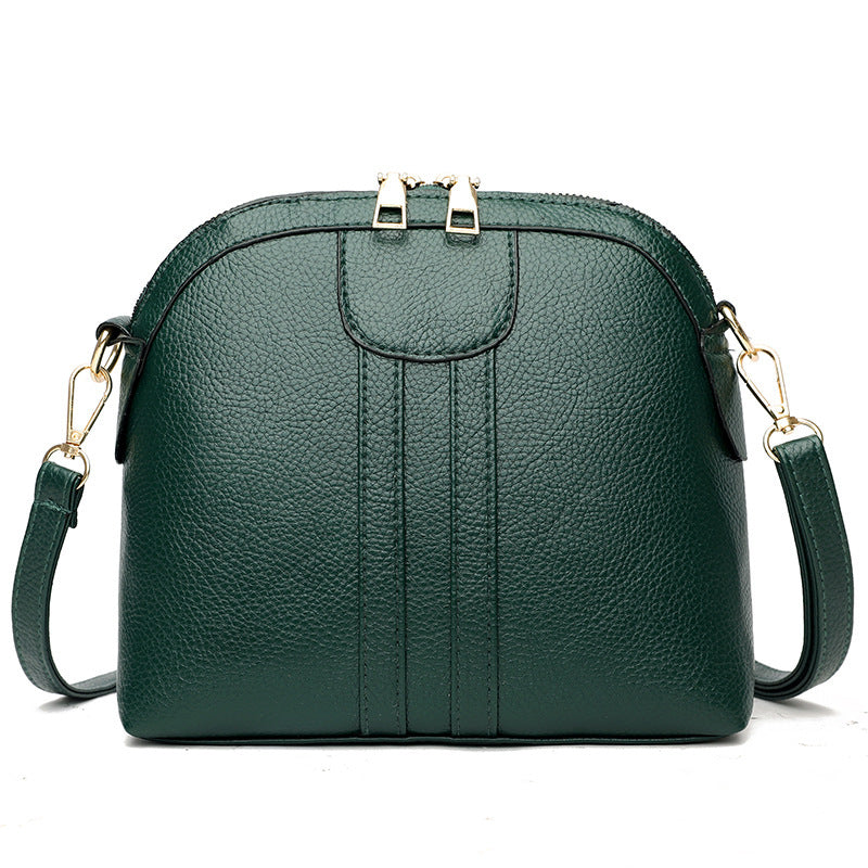 Fashion Shell Soft Leather Crossbody Small Bag