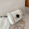 Lingge Chain Small Bag Western Patent Leather Shoulder Messenger Bag