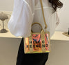 Letter Printing Large Capacity Fashion Laser Small Women's Handbag