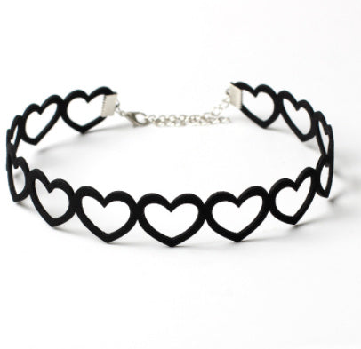 Love Heart Short Clavicle Choker Necklace Necklace Clavicle Necklace Jewelry