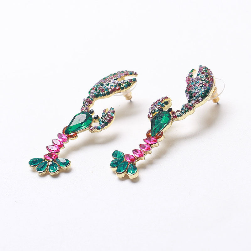Temperament Earrings Lobster Shape Long Earrings Earrings
