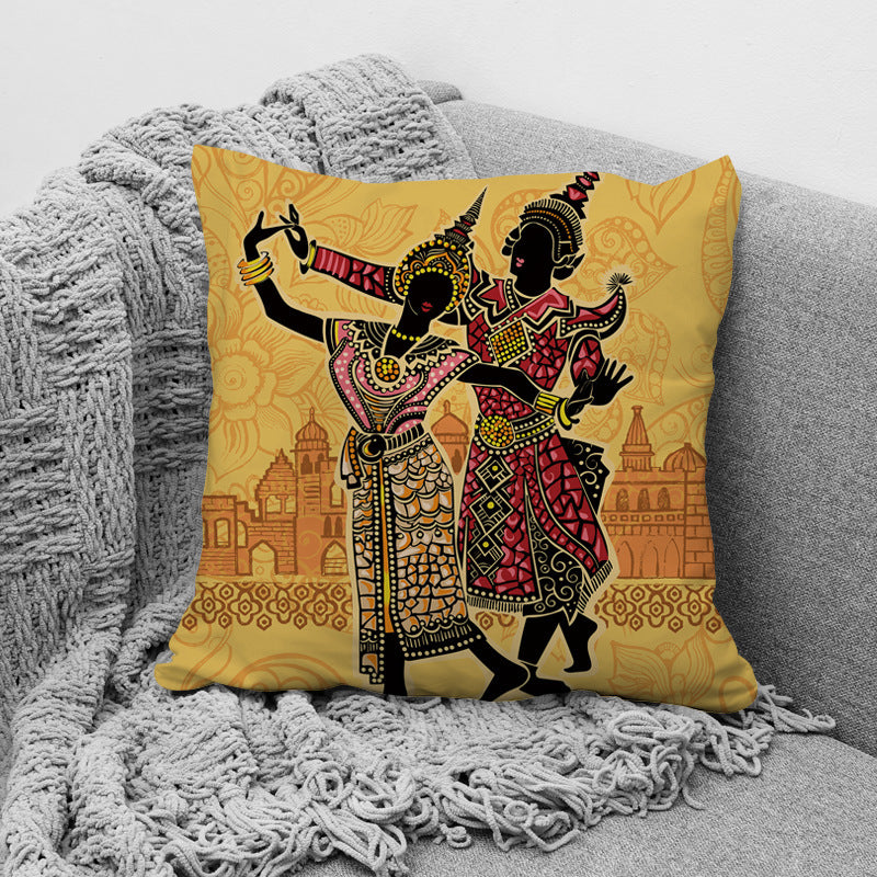 African Ethnic Style Pillow Office Waist Support Pillow