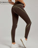 Line Contrast Color Yoga Pants Outdoor Mountaineering 7A Antibacterial Hip Lifting
