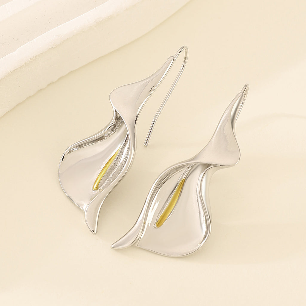 Fashion Horseshoe Lotus Women's Earrings Ethnic