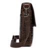 Top Layer Cowhide Vertical Men's Messenger Bag Fashion  Print Business Shoulder Bag