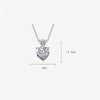 Mosan Diamond Heart Yellow Diamond Diamond Necklace Pendant
