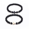 Natural Stone Bracelet Matte Black