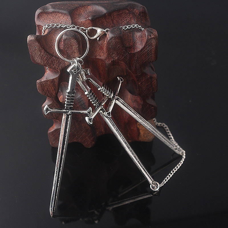 Three sword necklace