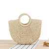 Round Straw Bags Women Summer Rattan Bag Handmade Woven Beach Cross Body Bag