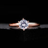 Zircon Micro Inlay Engagement Ring