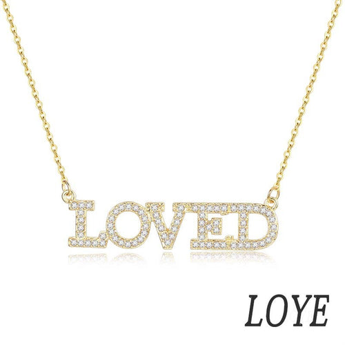 LOVED letter necklace
