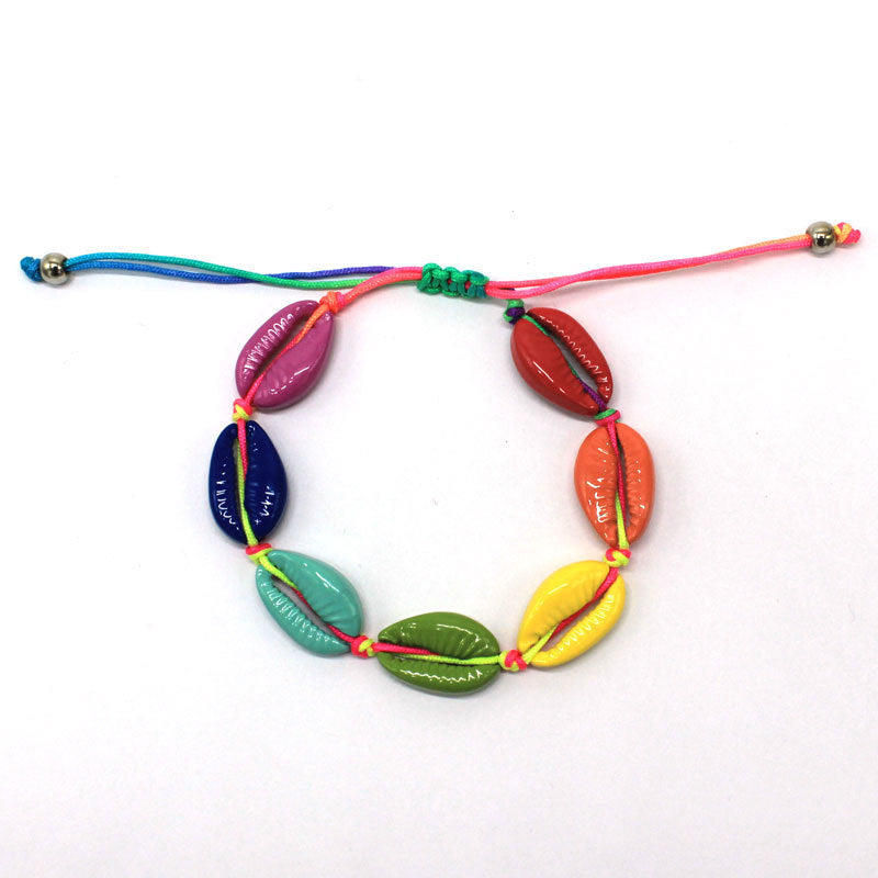 Ocean wind color alloy beach shell bracelet