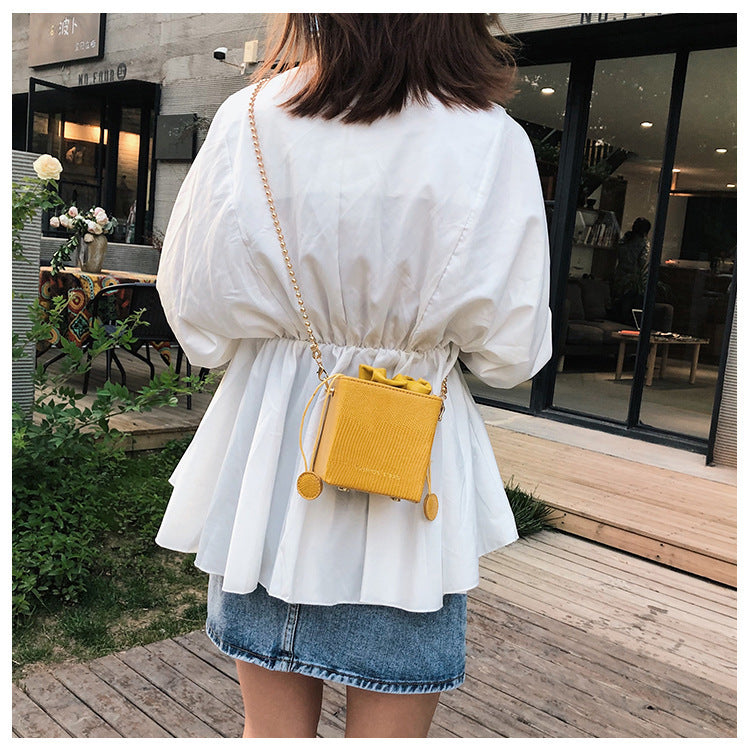 Women's bags new pumping bucket bag