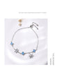 Snowflake Bracelet Women S925 Sterling Silver Color Diamond Bracelet