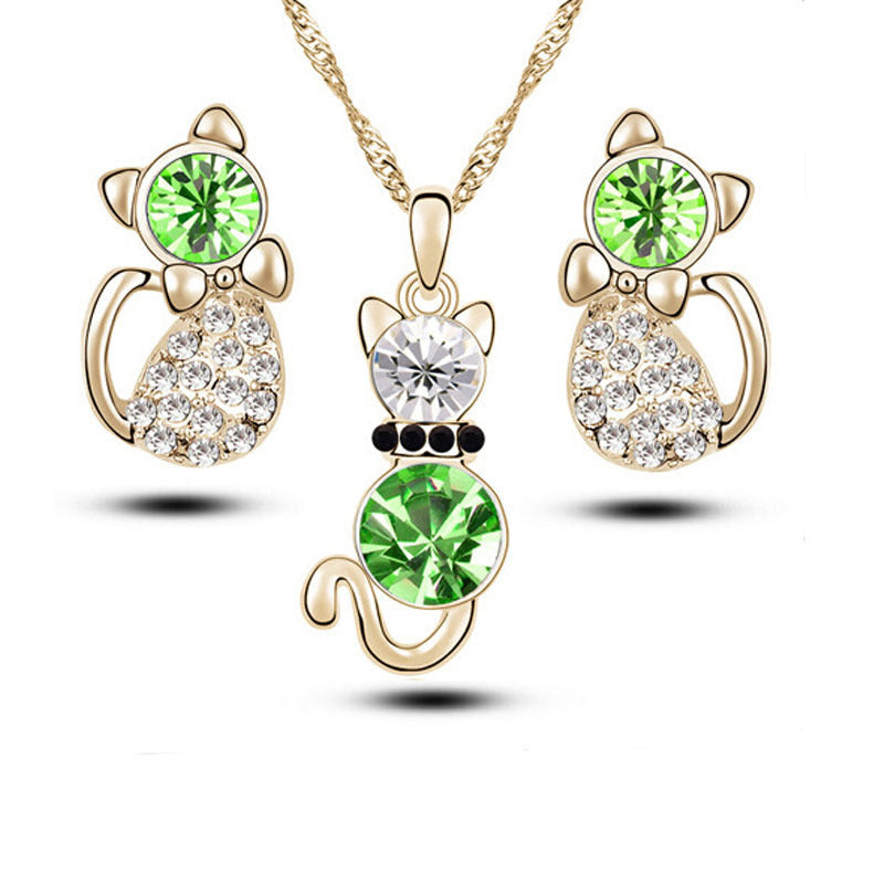 Crystal Stud Necklace
