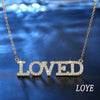 LOVED letter necklace