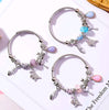 Feather Tower Adjustable Bracelet Crystal DIY Stainless Steel Bracelet National Wind Key Beaded Bracelet Women