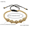 Woven five diamond four-color bracelet