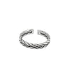 Woven pattern ring twist ring