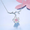 Flower Clavicle Necklace S925 Sterling Silver Necklace