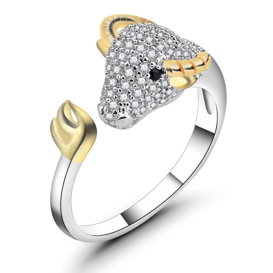 Zodiac Ring, Sterling Silver Ring, Female Ring, Natal Year Ring