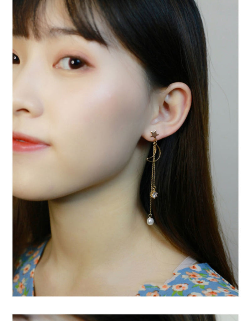 Long pierced earrings