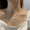 High Sense 18K Gold Lips Swan Necklace Women