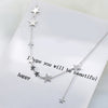 Star necklace female short clavicle necklace