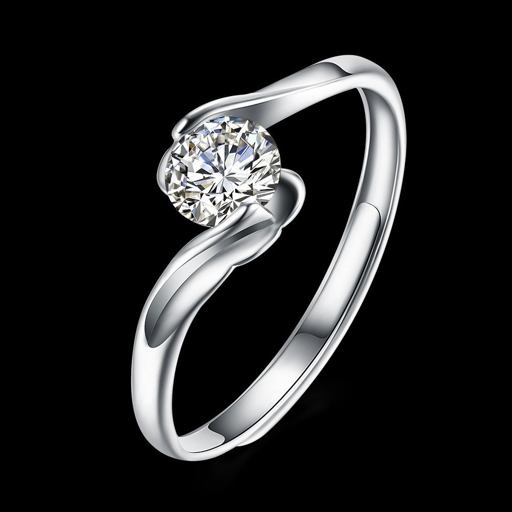Adjustable Zircon Ring