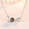 LOVE projection necklace