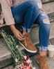 Casual shoes round toe hollow size women's shoes