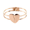Frosted double heart bracelet women
