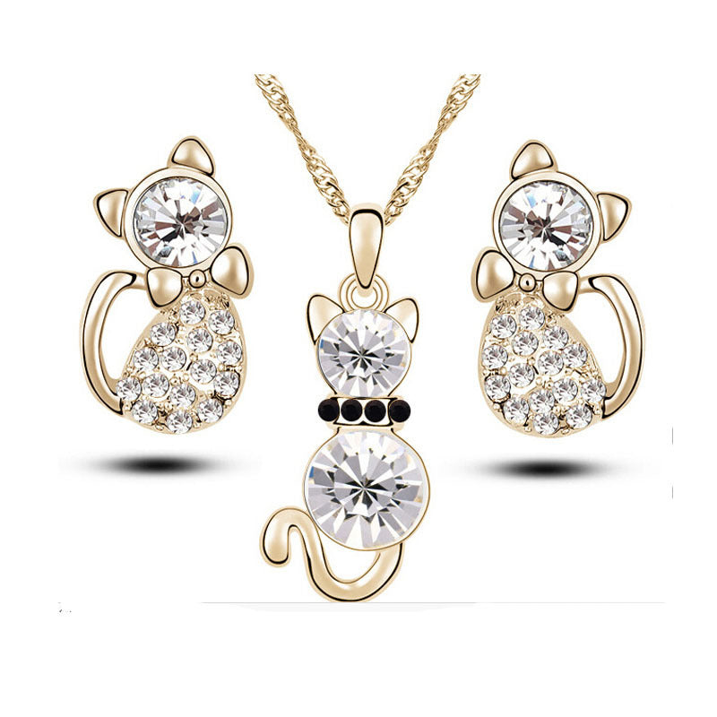 Crystal Stud Necklace