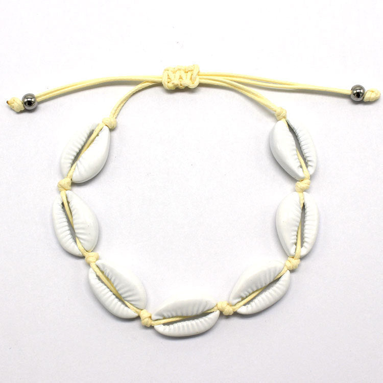 Ocean wind color alloy beach shell bracelet