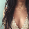 Moon Star Necklace Multilayer Necklace Set Sweater Chain