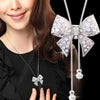 New necklace pearl swan sweater chain