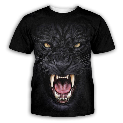 Animal print 3D printed T-shirt