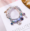 Stars Moon Cat Eye Crystal Multilayer Bracelet Women