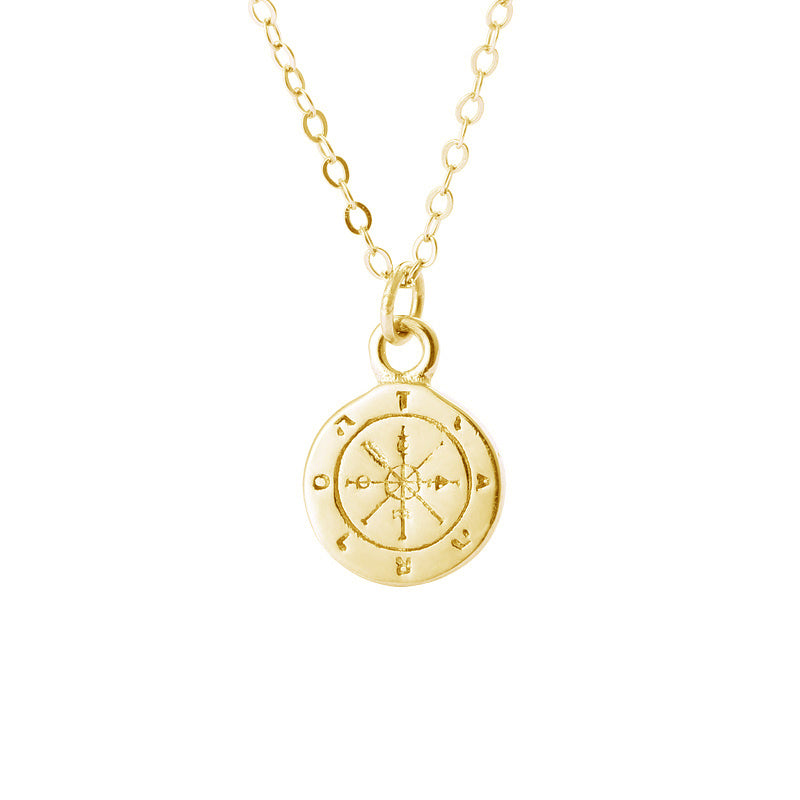 Compass guideline necklace