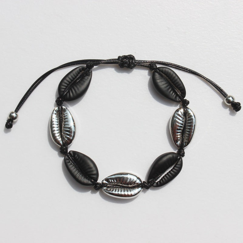 Ocean wind color alloy beach shell bracelet