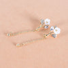 Silver Needle Shell Flower Earring Tassel Eardrop Korean Temperament Pearl Earring Female