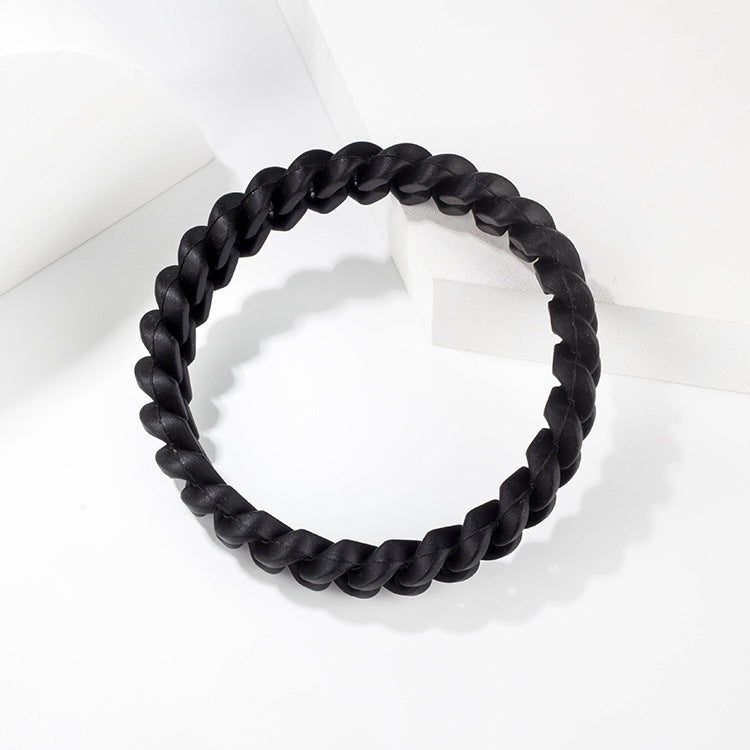 Camouflage mixed color hollow silicone bracelet