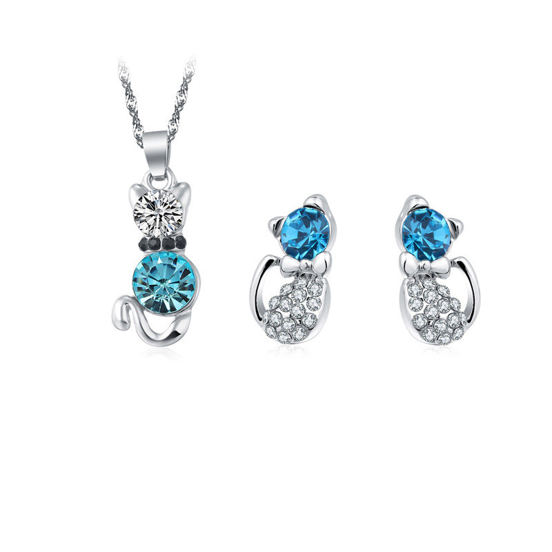 Crystal Stud Necklace