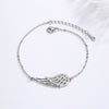 Sterling silver 925 angel wings bracelet women