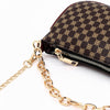 Soft face printed chain crossbody bag