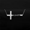 Cross Necklace Personalized Name Stainless Steel Clavicle Necklace