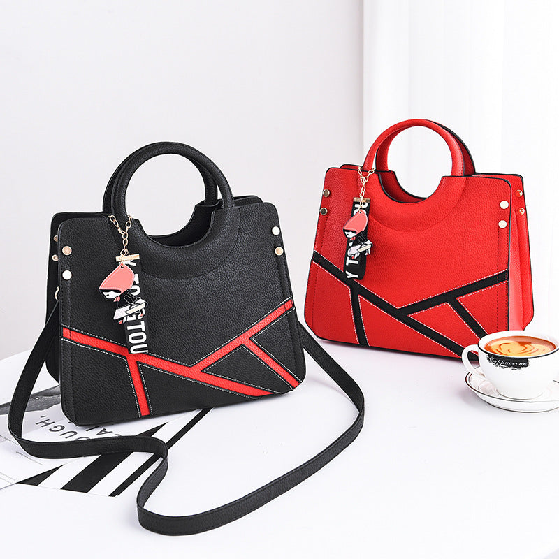 Women's bags new bag women's European and American big bag fashion women's bag slung slung single-shoulder handbag